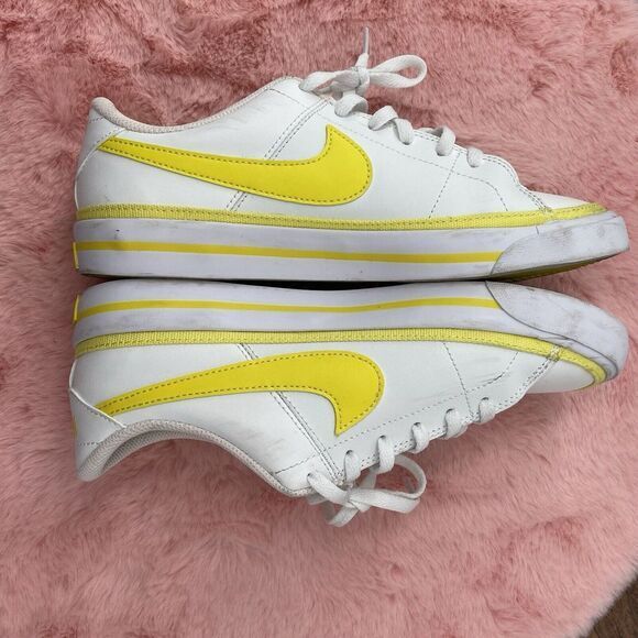 Nike Court Legacy Summit White/Opti Yellow - DA5380-119 5.5Y - Picture 7 of 9